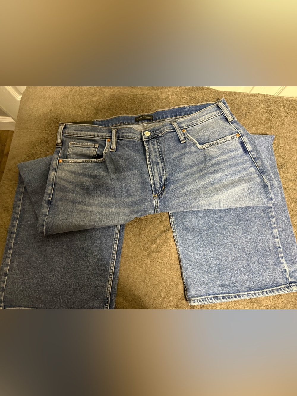 Silver Jeans light blue high-rise wide leg jeans
